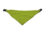 Load image into Gallery viewer, Lime Green Skull Reversible Dog Bandana
