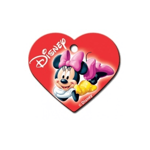 Disney Minnie Mouse Pet ID Tag - Large Heart - Uptown Pups