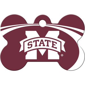 Mississippi State Bulldogs  NCAA Pet ID Tag - Large Bone