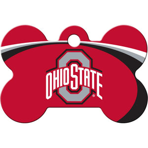 Ohio State Buckeyes NCAA Pet ID Tag - Large Bone