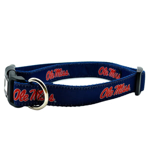 Ole Miss Rebels Premium NCAA Dog Collar