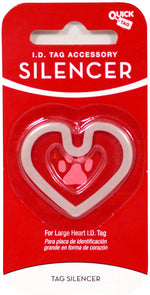 Load image into Gallery viewer, Quick-Tag Large Heart Glow-in-the-Dark Silencer

