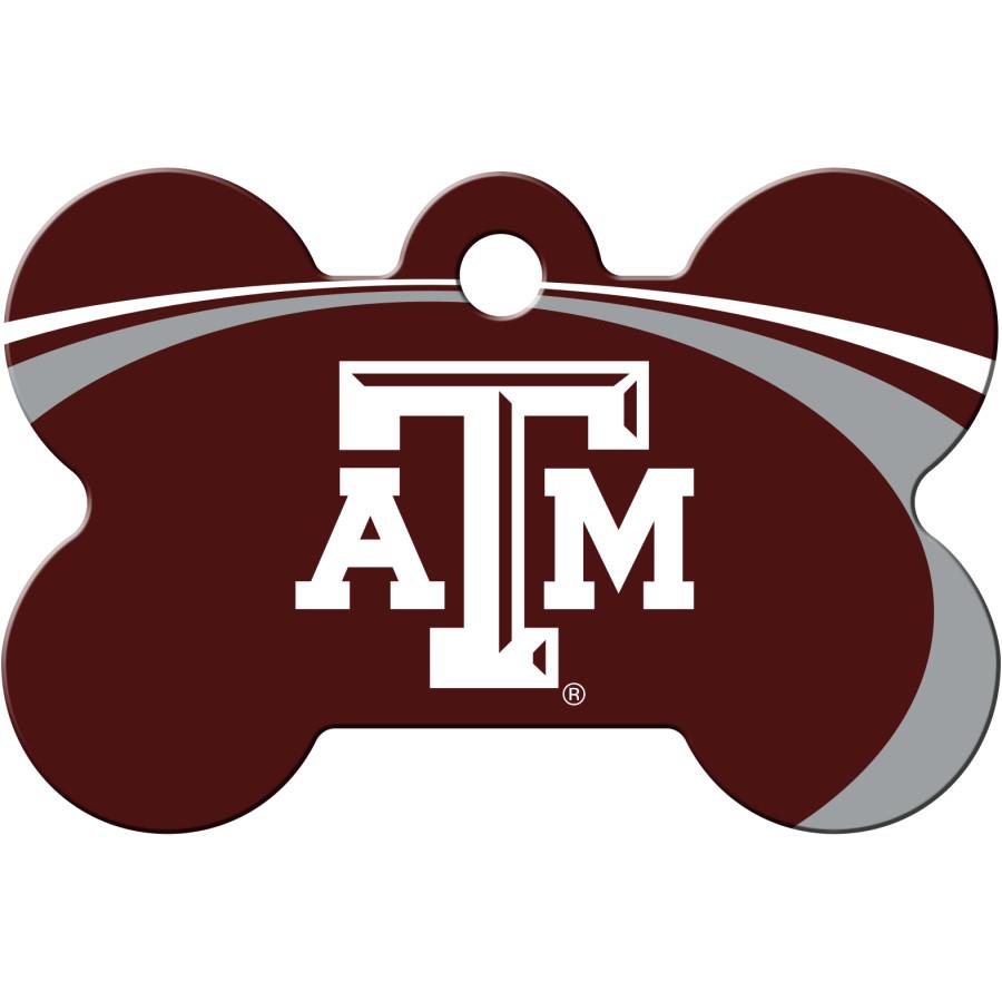 Texas A&M Aggies NCAA Pet ID Tag - Large Bone