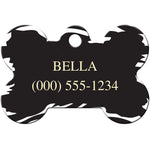 Load image into Gallery viewer, Zebra Print Pet ID Tag - Large Bone

