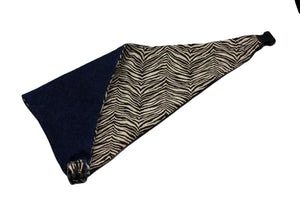 Brown Zebra Print Reversible Dog Bandana