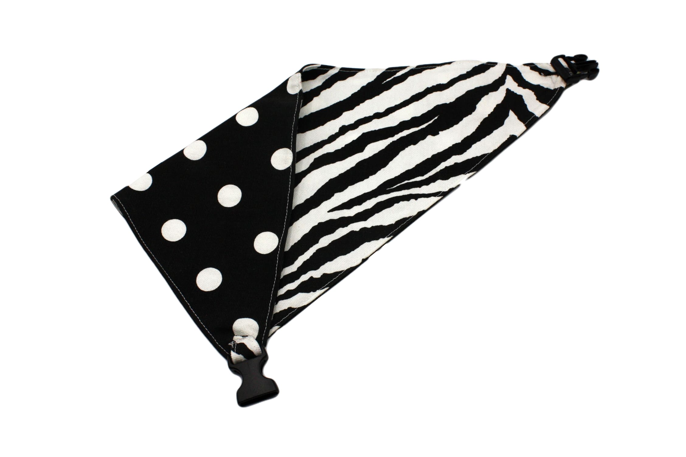 Zebra Print Reversible Dog Bandana