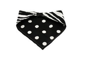 Zebra Print Reversible Dog Bandana