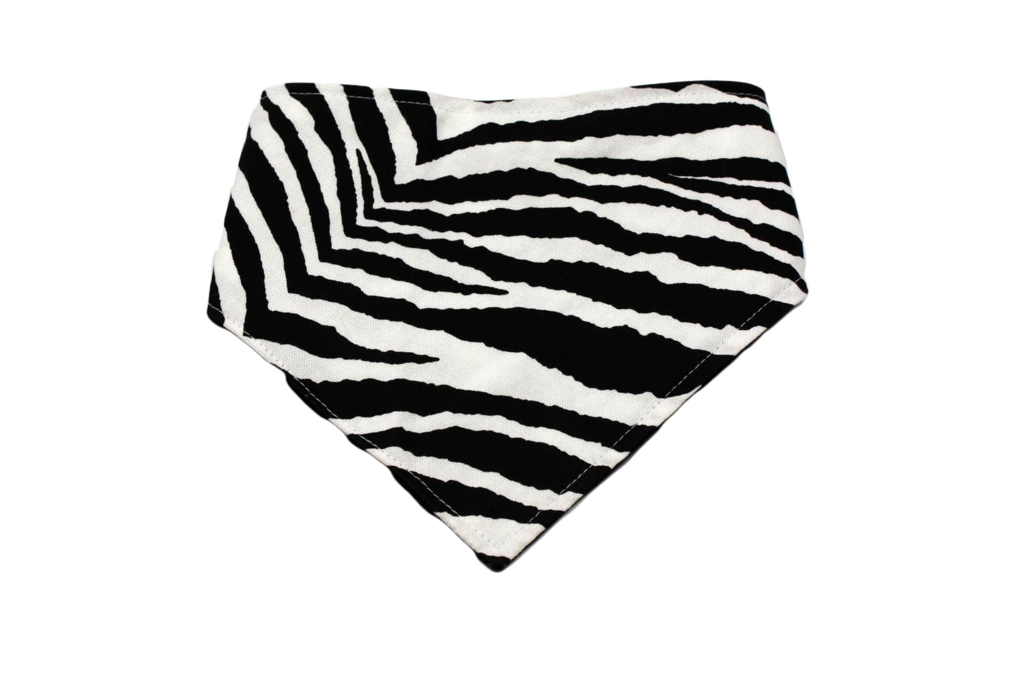 Zebra Print Reversible Dog Bandana