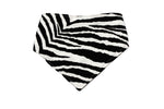 Load image into Gallery viewer, Zebra Print Reversible Dog Bandana
