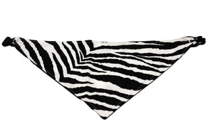 Zebra Print Reversible Dog Bandana